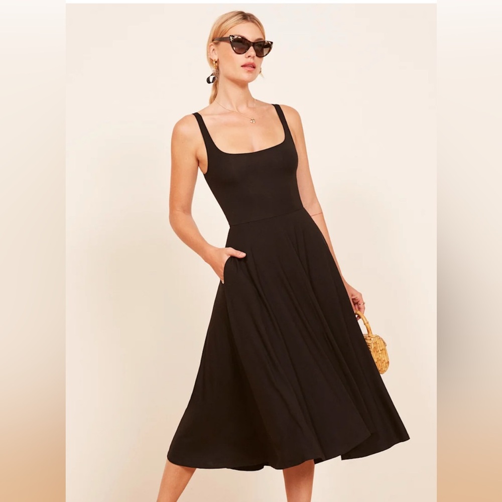 New never worn with tags Reformation Rou Knit Dress black size Small